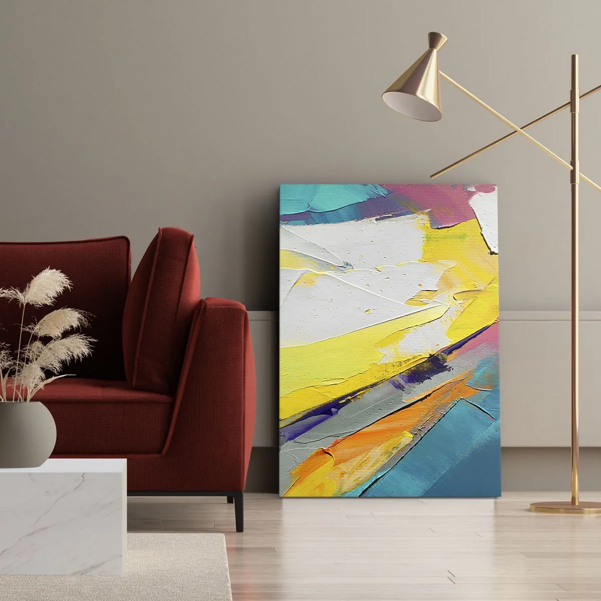 Cuadro sobre lienzo - Impresión de Imagen - Anatomía de la luz - 45x80 cm