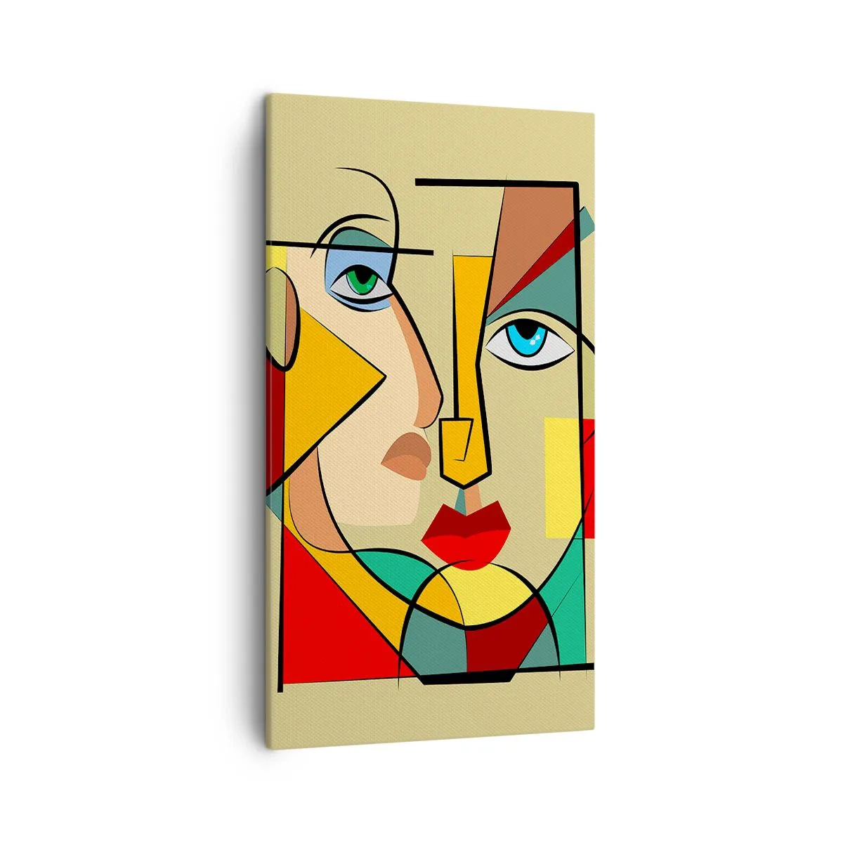 Cuadro sobre lienzo - Impresión de Imagen - Una pareja emparejada - 45x80 cm