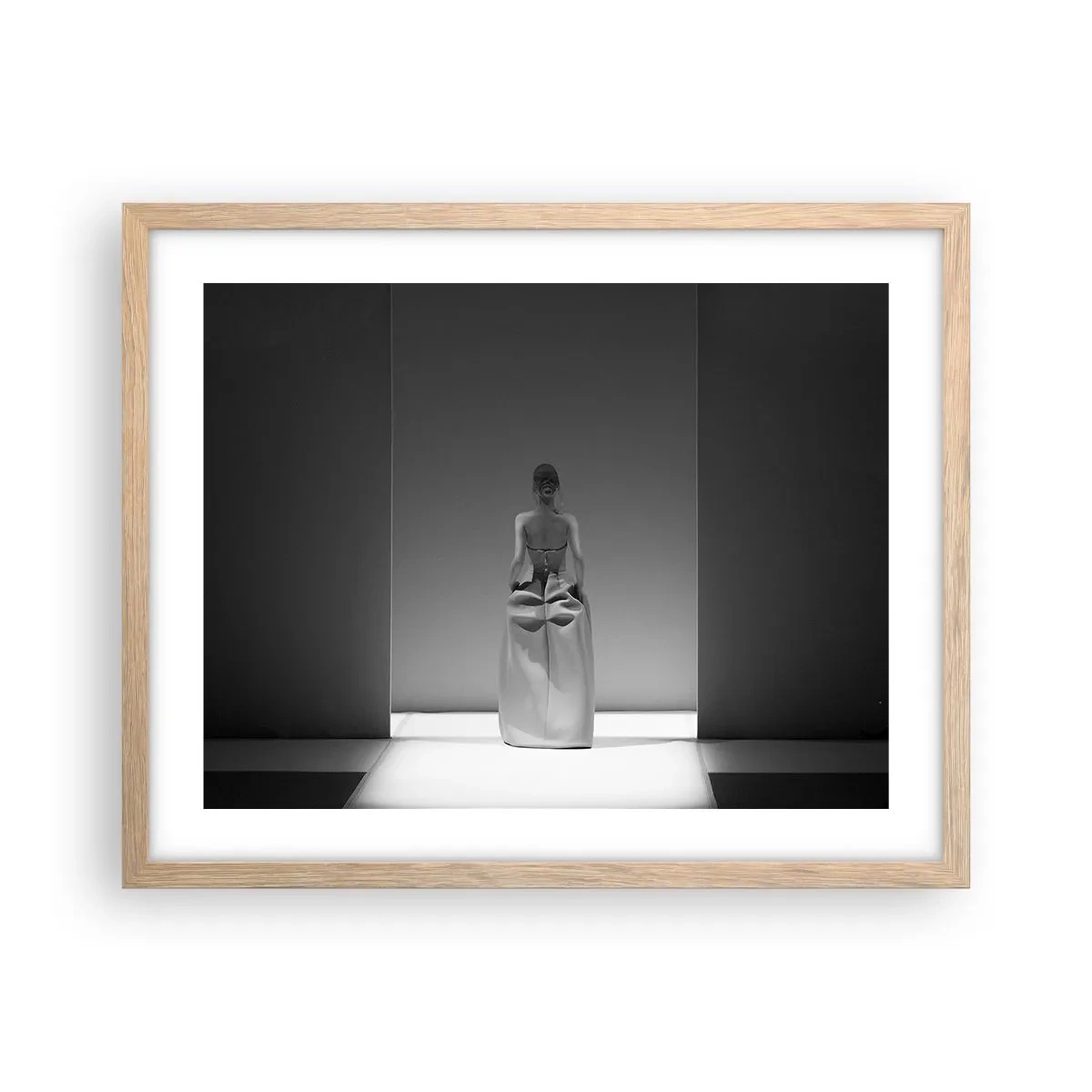 Póster en marco roble claro - Sencillez refinada - 50x40 cm