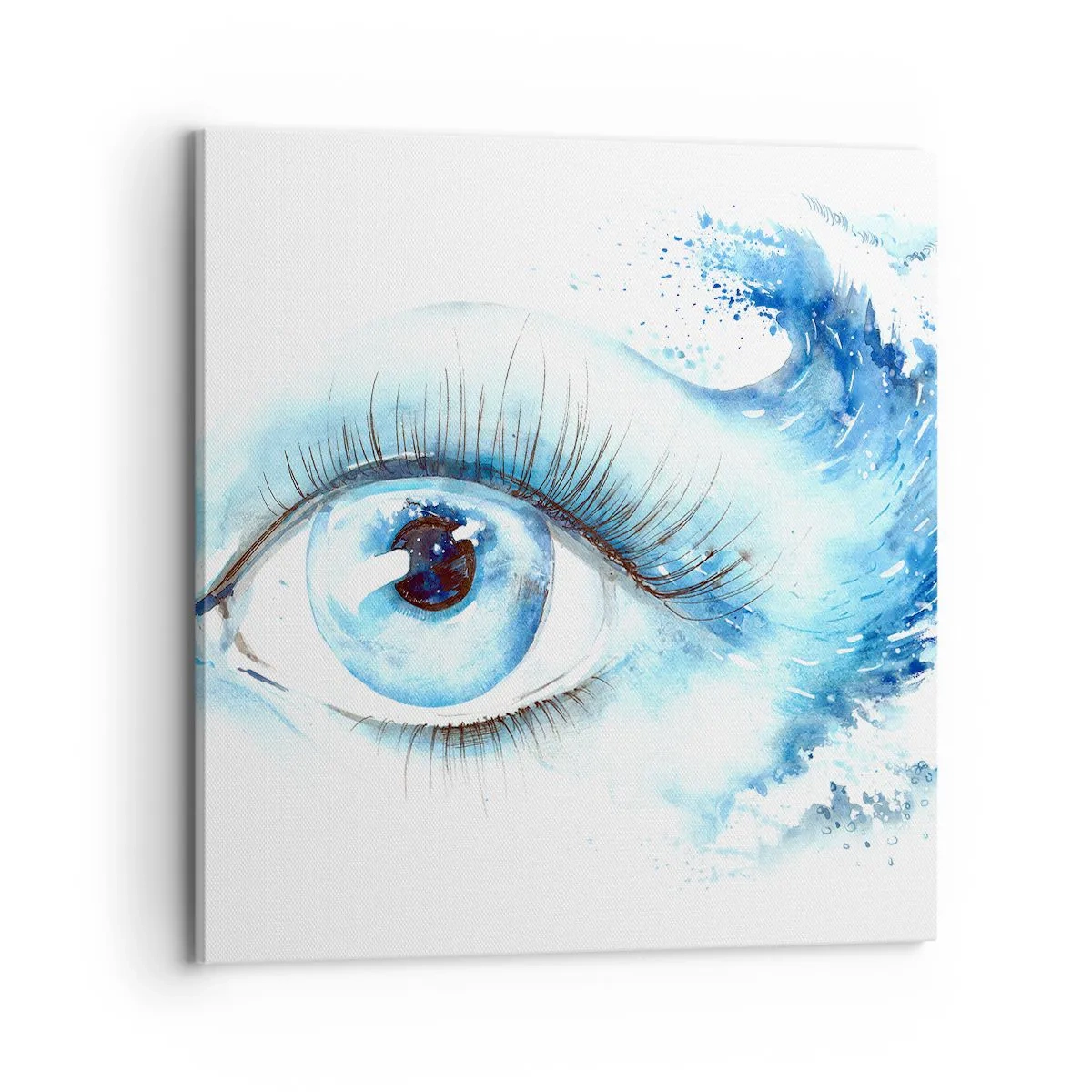 Cuadro sobre lienzo - Impresión de Imagen - Sumérgete en el azul de tu mirada - 70x70 cm