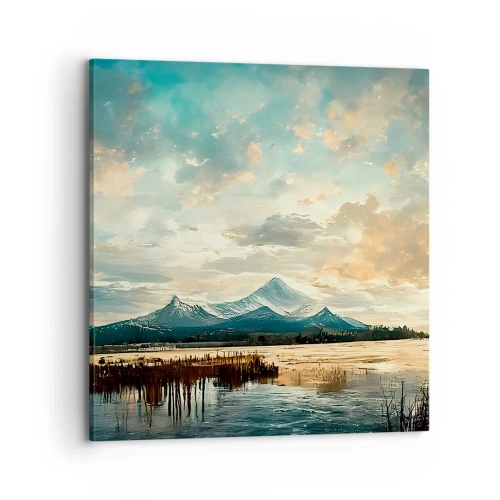 Cuadro sobre lienzo - Impresión de Imagen - Bajo la protección del cielo - 70x70 cm