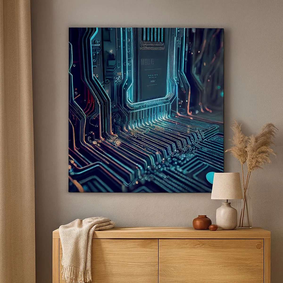 Cuadro sobre lienzo - Impresión de Imagen - Mi forma de pensar - 30x30 cm