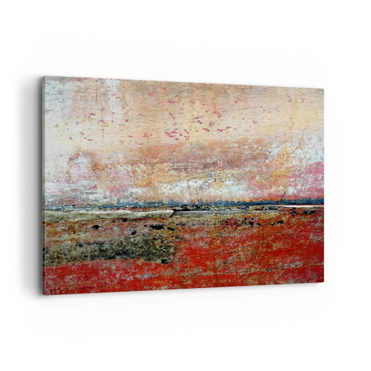 Cuadro sobre lienzo - Impresión de Imagen - Una composición abstracta inspirada en el mar y la naturaleza. - 100x70cm - Tal vez sea el mar - Decoración de pared moderna para salón y dormitorio ARTTOR