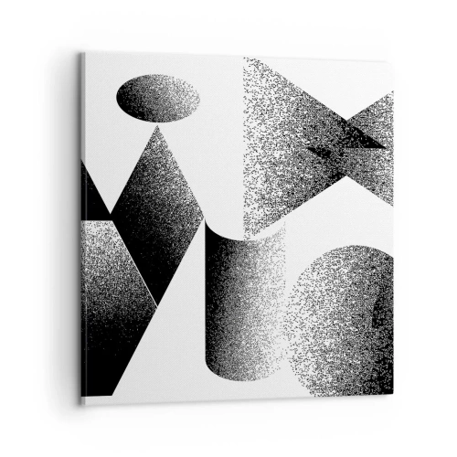 Cuadro sobre lienzo - Impresión de Imagen - Ángulos y óvalos - 60x60 cm