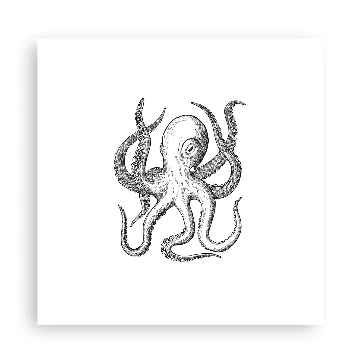 Póster - Bailando con olas - 30x30 cm