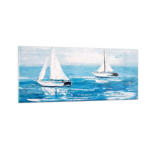 Cuadro sobre vidrio - Impresiones sobre Vidrio - Con un amigo a tu lado - 100x40 cm