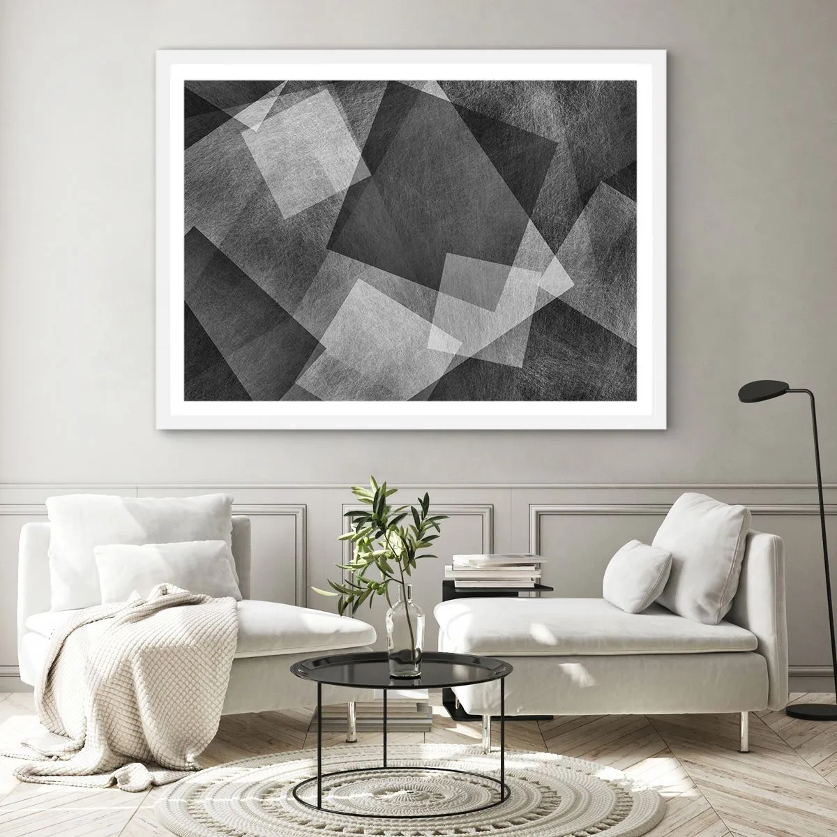 Póster en marco blanco - Un símbolo eterno de permanencia y orden - 91x61 cm