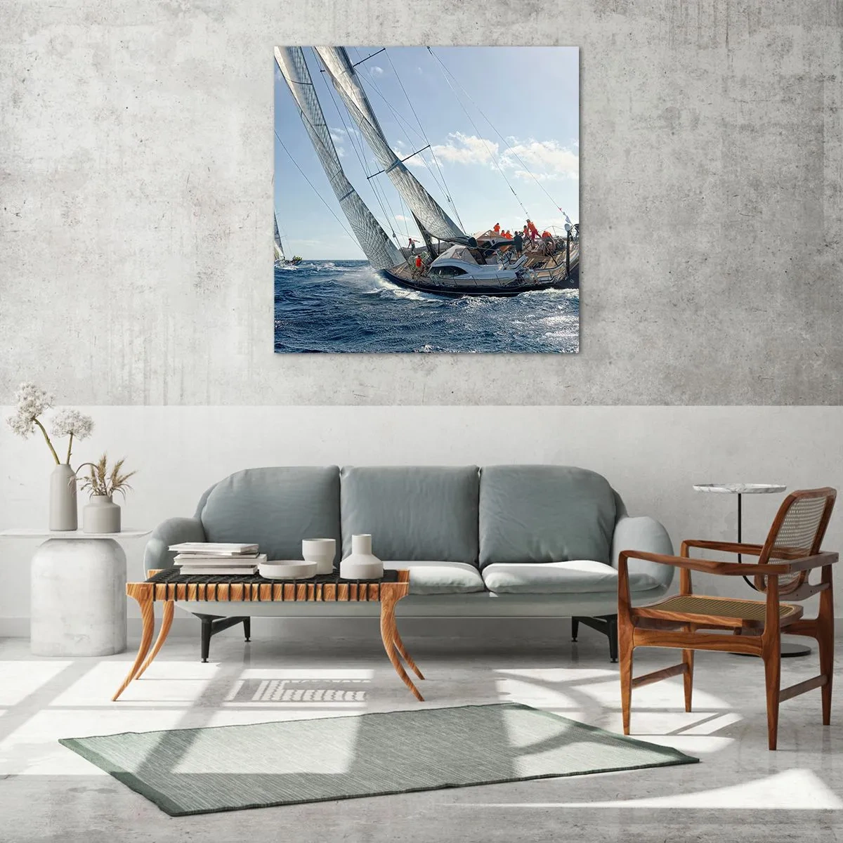 Cuadro sobre vidrio - Impresiones sobre Vidrio - Que gane el mejor - 70x70 cm