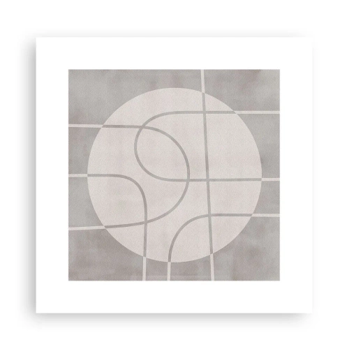 Póster - Circular y rectilíneo - 30x30 cm