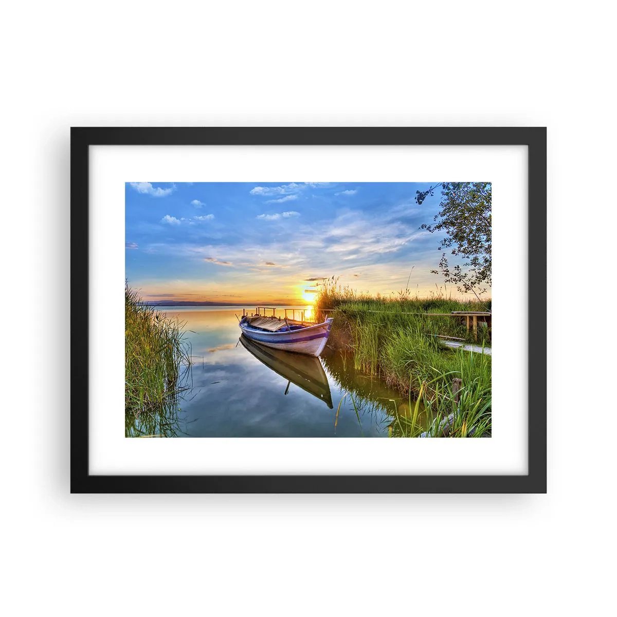 Póster en marco negro - Sueños cumplidos - 40x30 cm