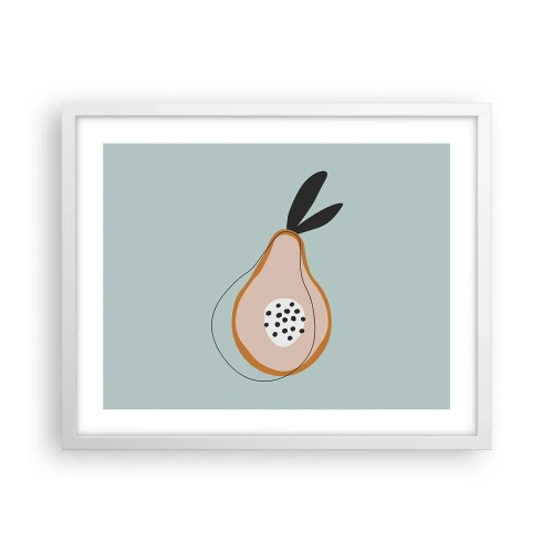 Póster en marco blanco - El interior de la naturaleza - 50x40 cm