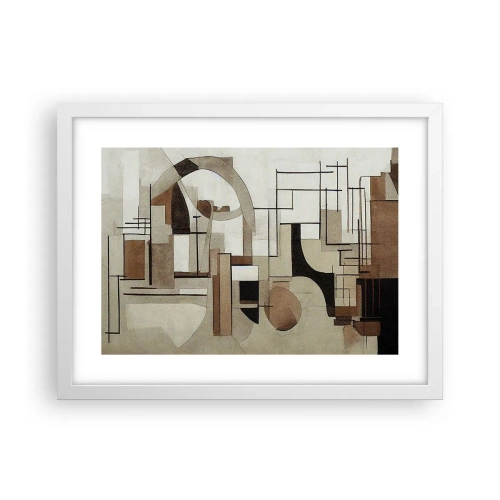 Póster en marco blanco - Paisaje urbano 2.0 - 40x30 cm