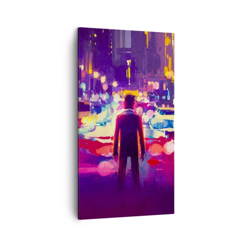 Cuadro sobre lienzo - Impresión de Imagen - Inmerso en la luz - 45x80 cm
