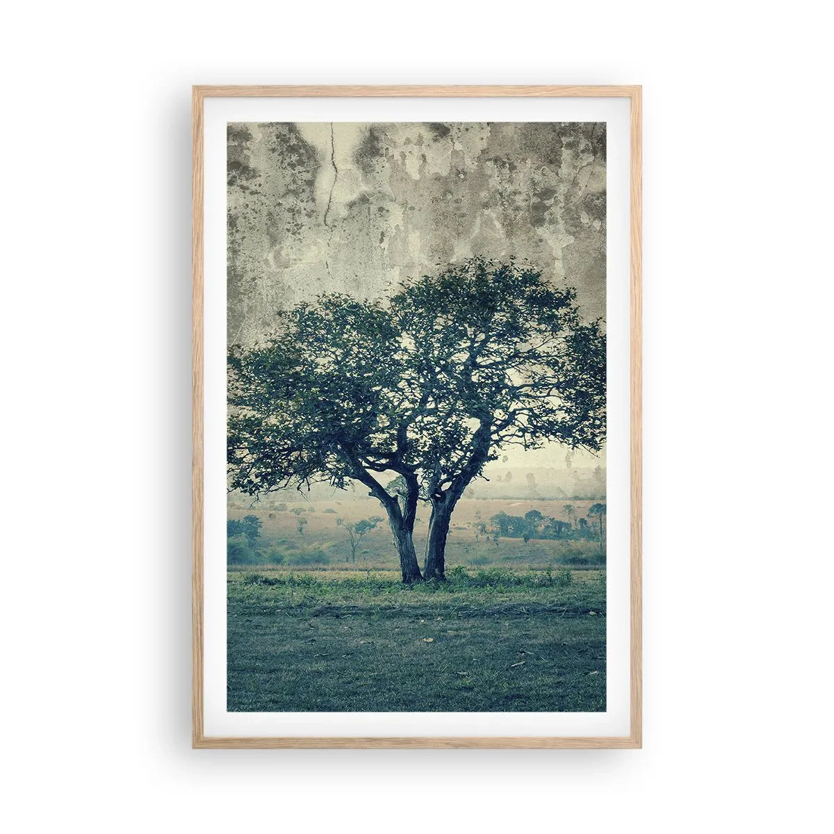 Póster en marco roble claro - El manzano - 61x91 cm