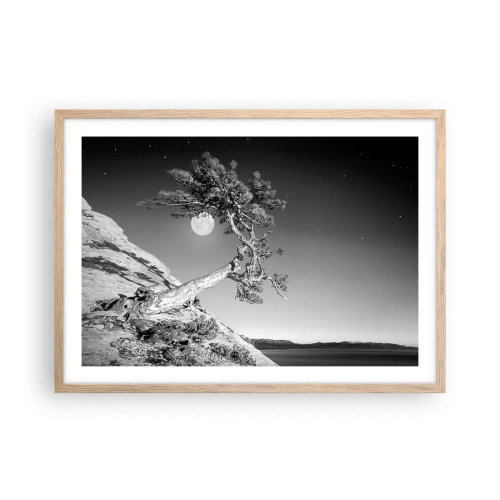 Póster en marco roble claro - Un guerrero victorioso - 70x50 cm