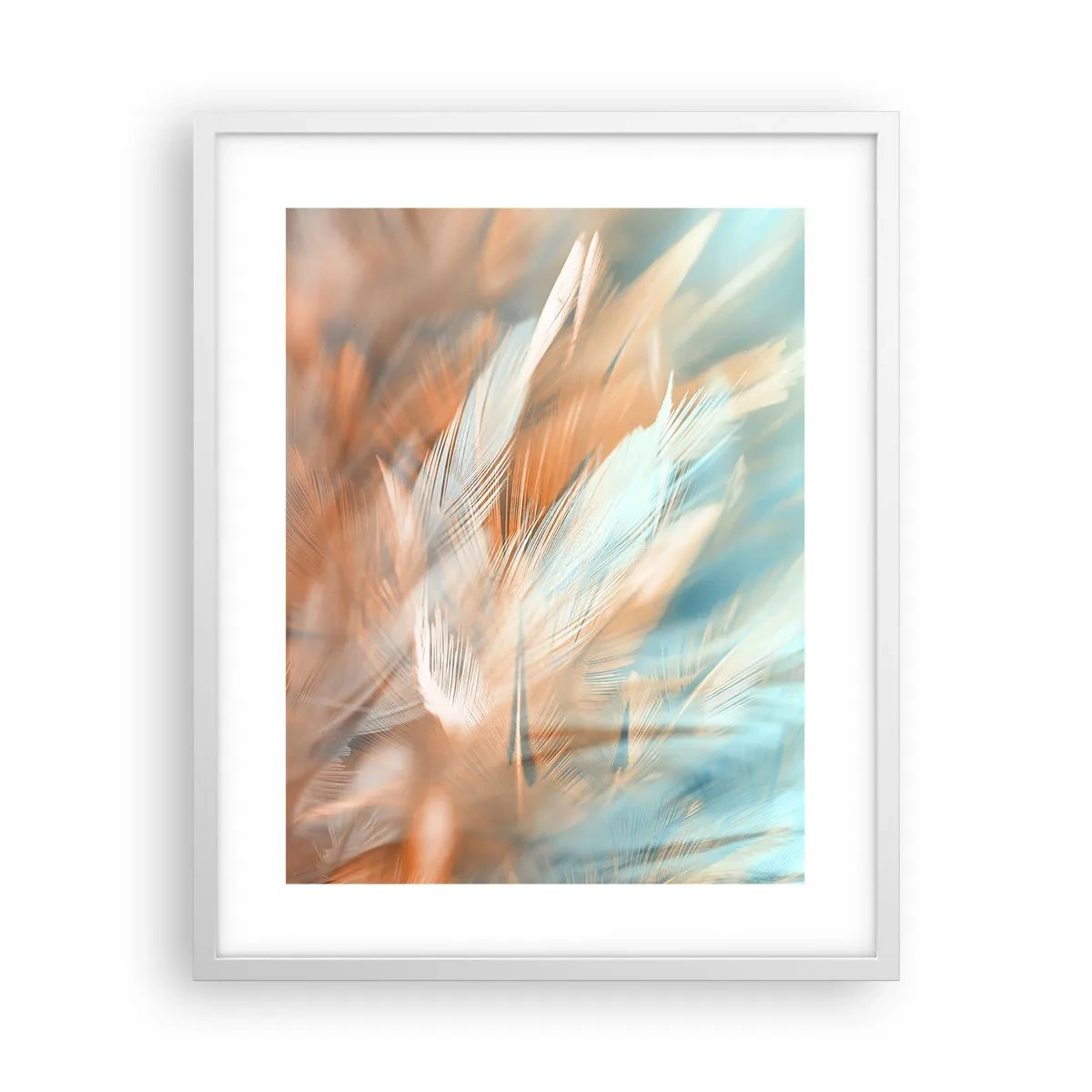 Póster en marco blanco - En la tierra de la suavidad - 40x50 cm