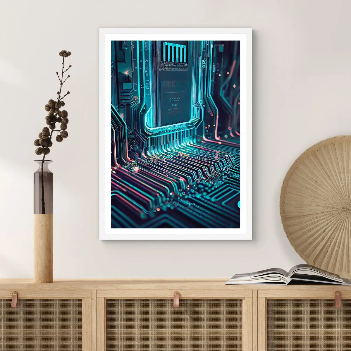 Póster en marco blanco - Mi forma de pensar - 70x100 cm