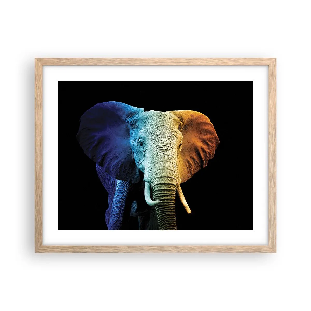 Póster en marco roble claro - Excéntrico, no un bicho raro - 50x40 cm