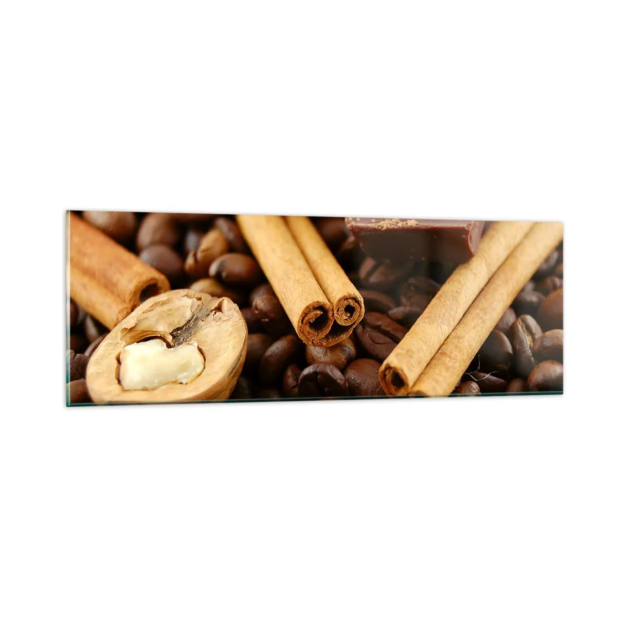 Cuadro sobre vidrio - Impresiones sobre Vidrio - Concierto de aromas - 90x30 cm