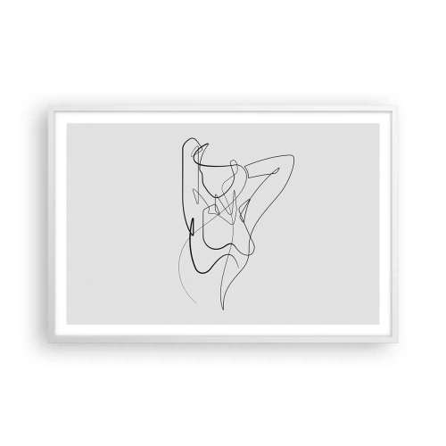 Póster en marco blanco - Realmente, tal y como eres - 91x61 cm