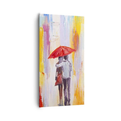 Cuadro sobre lienzo - Impresión de Imagen - Que siga lloviendo - 65x120 cm