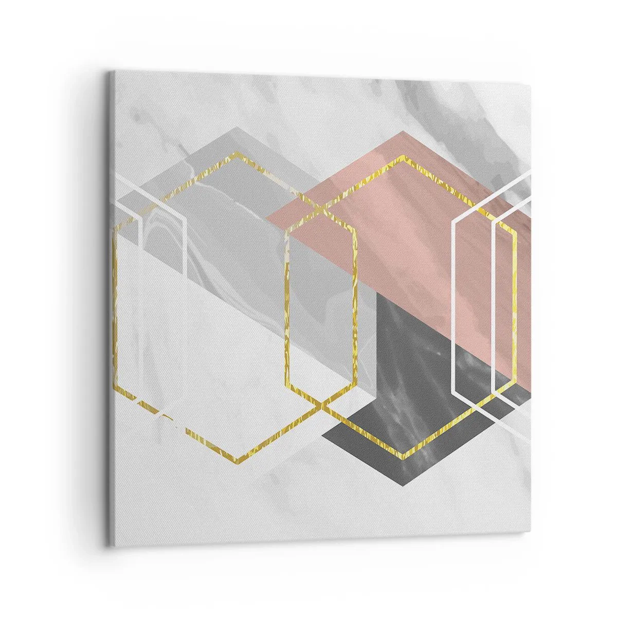 Cuadro sobre lienzo - Impresión de Imagen - Composición en cadena - 50x50 cm