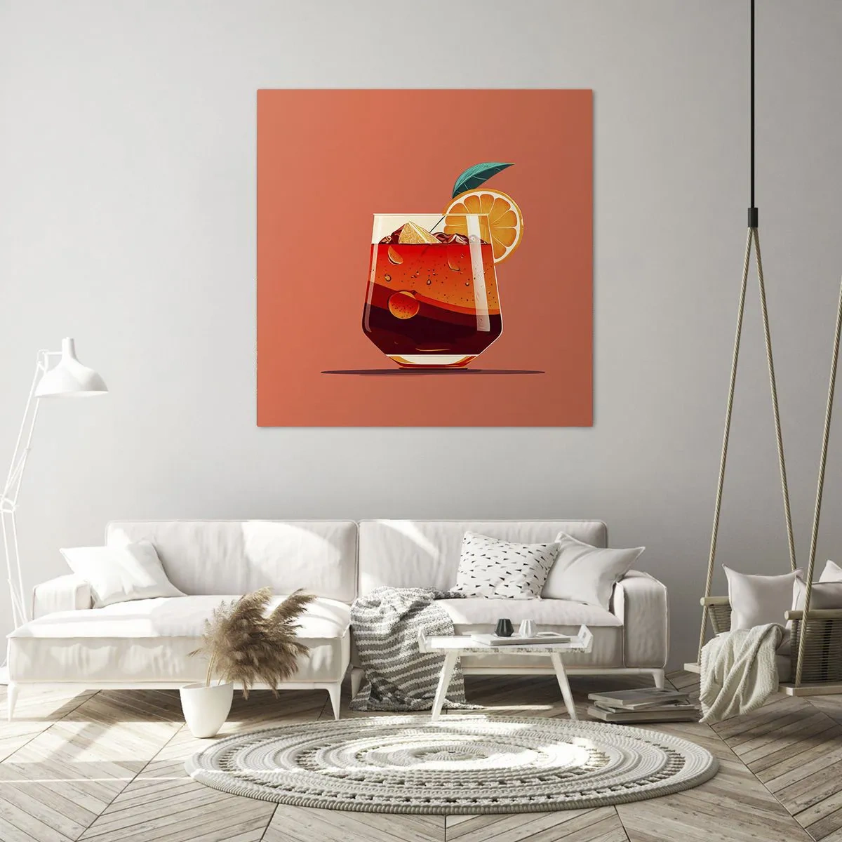 Cuadro sobre lienzo - Impresión de Imagen - Refresco de verano - 70x70 cm