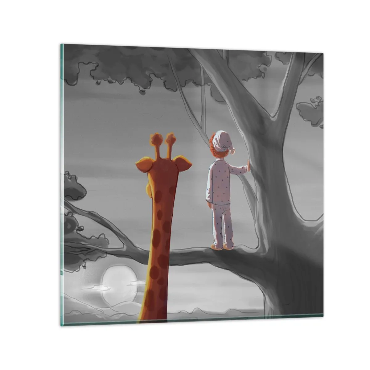 Cuadro sobre vidrio - Impresiones sobre Vidrio - ¿Está sucediendo de verdad? - 70x70 cm