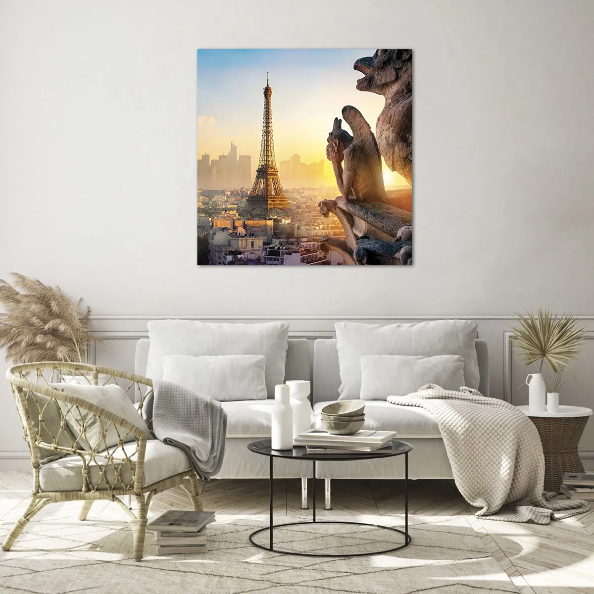 Cuadro sobre vidrio - Impresiones sobre Vidrio - Ha cambiado tanto la ciudad... - 70x70 cm