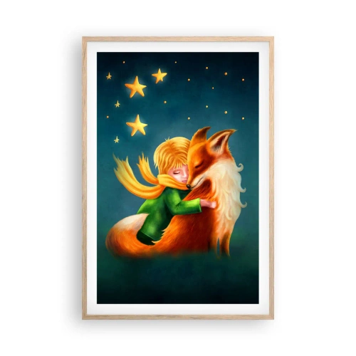 Póster en marco roble claro - El Principito - 61x91 cm