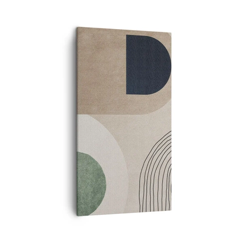 Cuadro sobre lienzo - Impresión de Imagen - La delicadeza de un óvalo - 45x80 cm