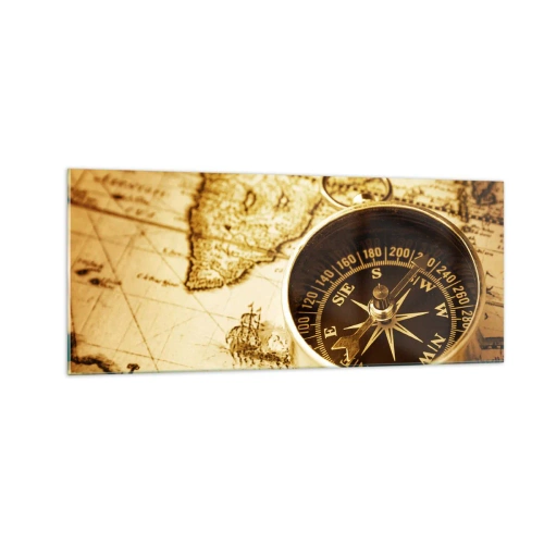 Cuadro sobre vidrio - Impresiones sobre Vidrio - ¿Este u Oeste? - 100x40 cm