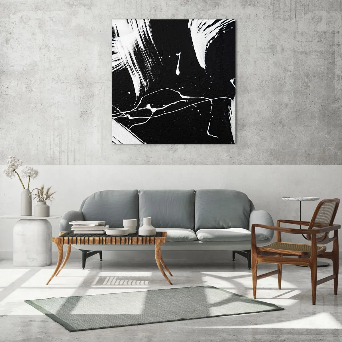 Cuadro sobre vidrio - Impresiones sobre Vidrio - Rompiendo la oscuridad - 70x70 cm