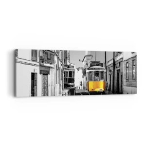 Cuadro sobre lienzo - Impresión de Imagen - Espíritu de Lisboa - 90x30 cm