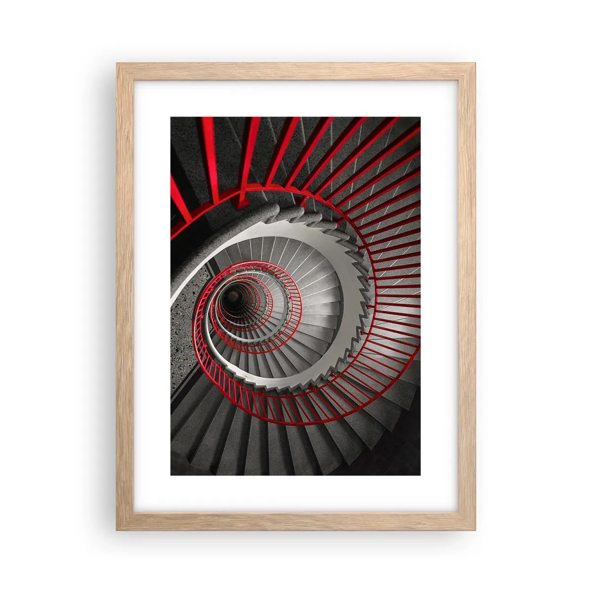 Póster en marco roble claro - Juegos arquitectónicos - 30x40 cm