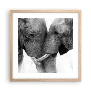 Póster en marco roble claro - Una confesión sincera - 40x40 cm