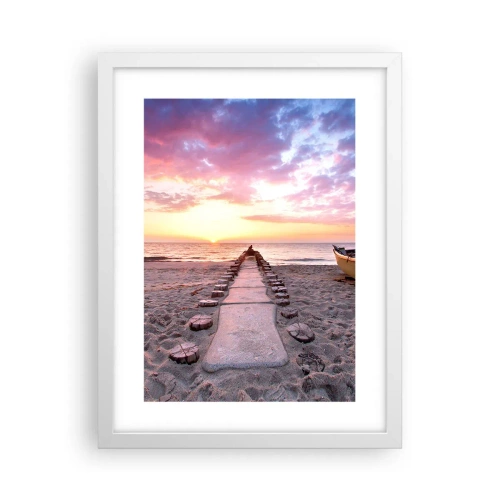 Póster en marco blanco - Un momento de profunda experiencia - 30x40 cm