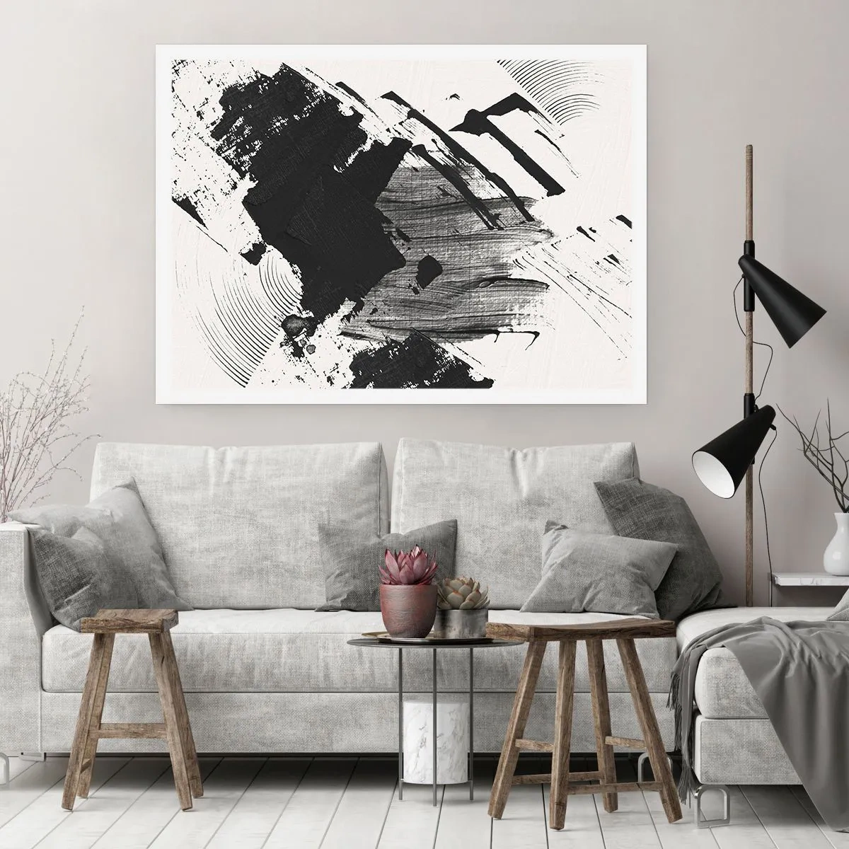 Póster - Abstracción: la expresión del negro - 91x61 cm