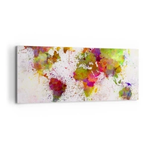 Cuadro sobre lienzo - Impresión de Imagen - De alguna manera, simplemente quedó así - 100x40 cm