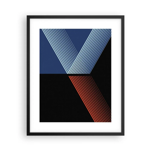 Póster en marco negro - La rectitud - 40x50 cm