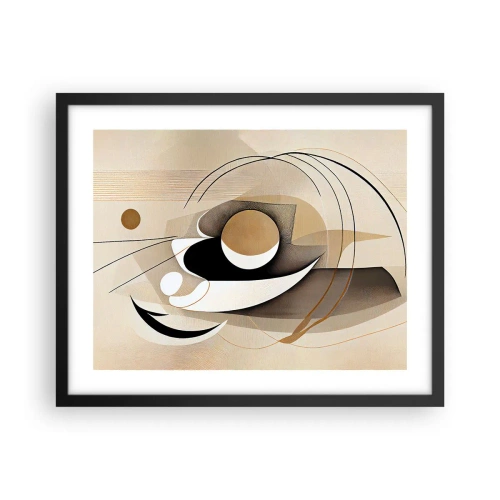 Póster en marco negro - Composición: la esencia de las cosas - 50x40 cm