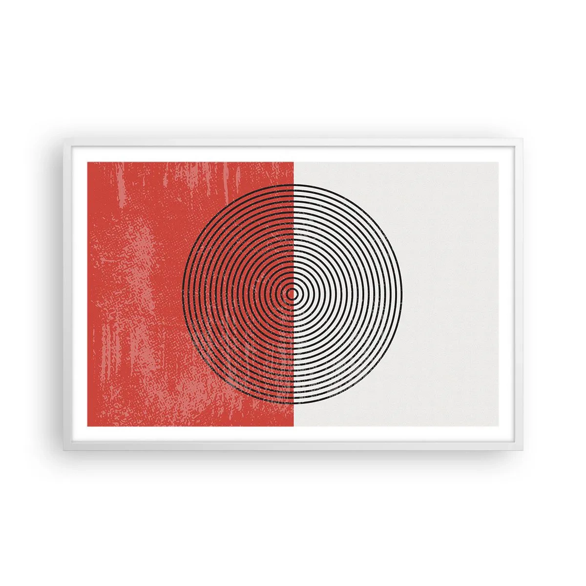 Póster en marco blanco - En el corazón de la misma - 91x61 cm