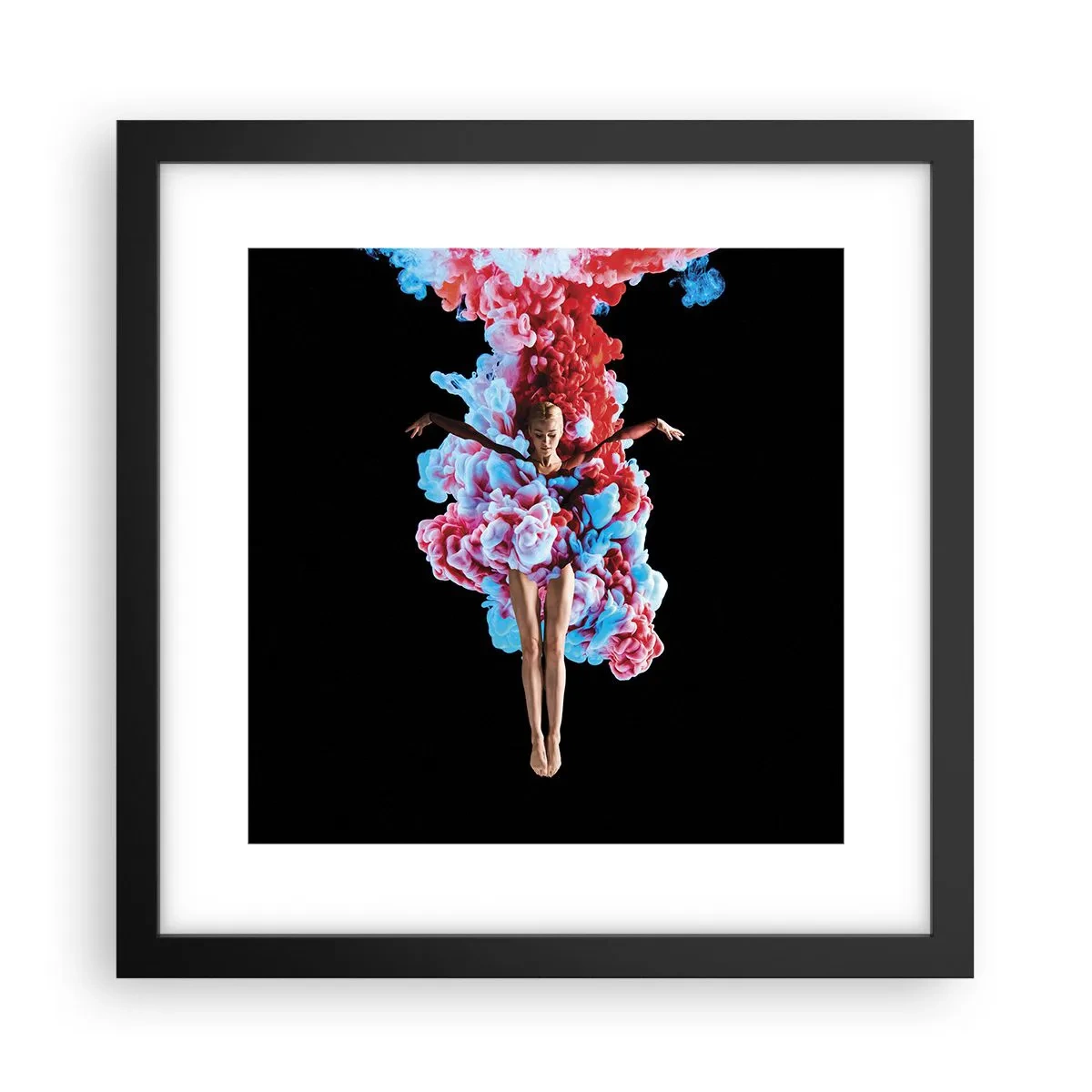 Póster en marco negro - En plena floración - 30x30 cm