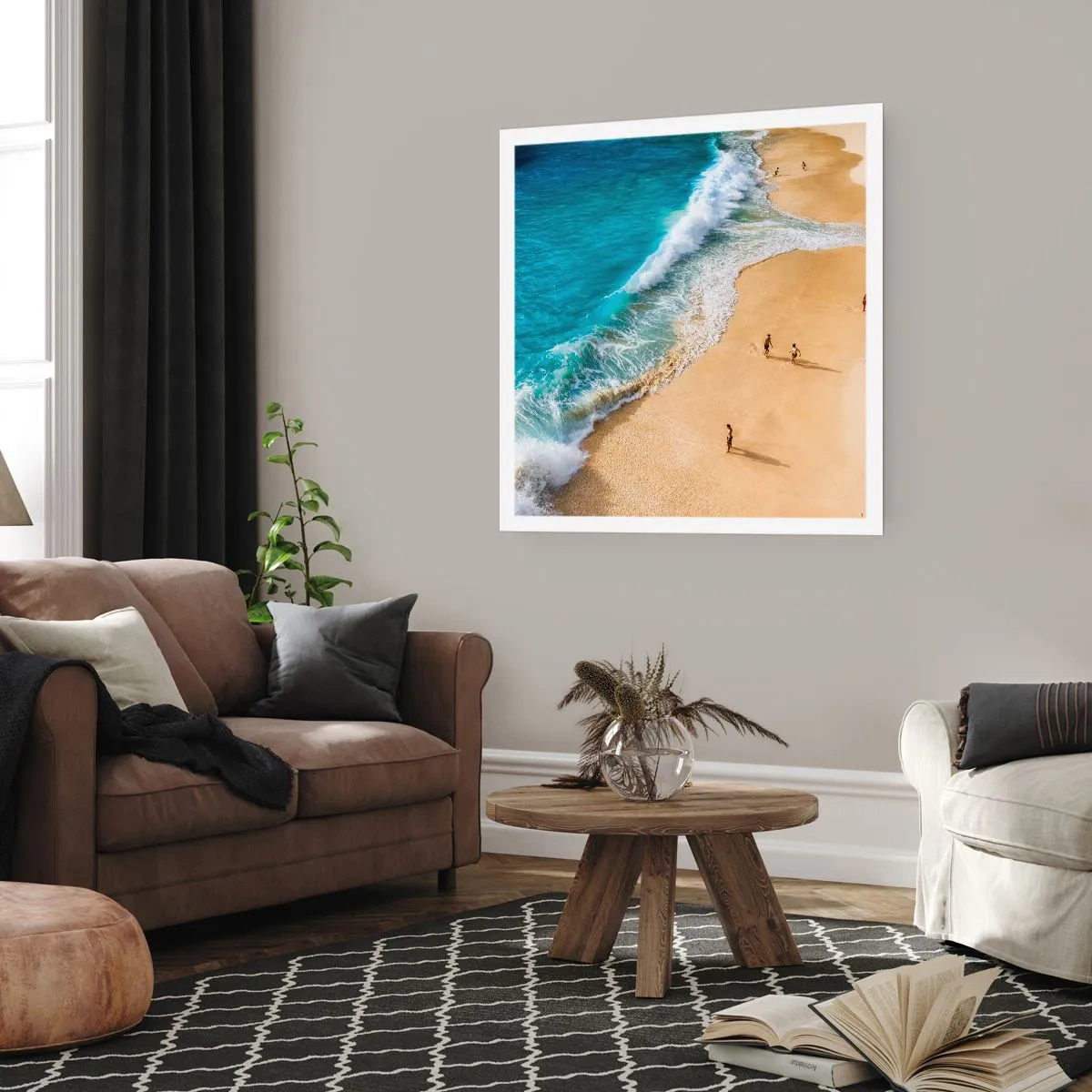 Póster - Y luego el sol, la playa... - 40x40 cm