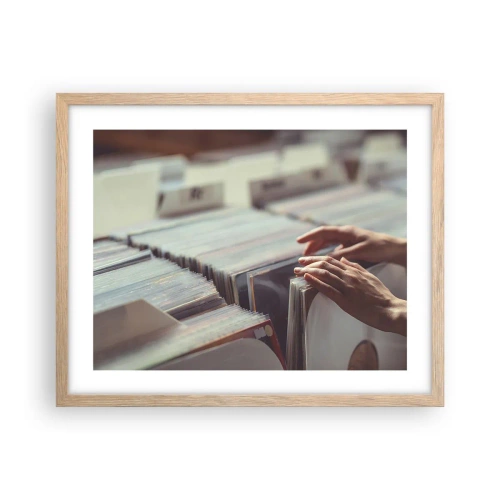 Póster en marco roble claro - En busca de emociones - 50x40 cm