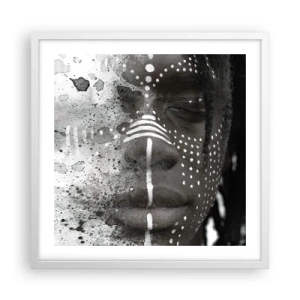 Póster en marco blanco - Descubrimiento del espíritu original - 50x50 cm