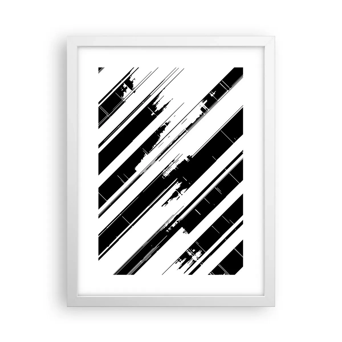 Póster en marco blanco - Composición intensa y dinámica - 30x40 cm