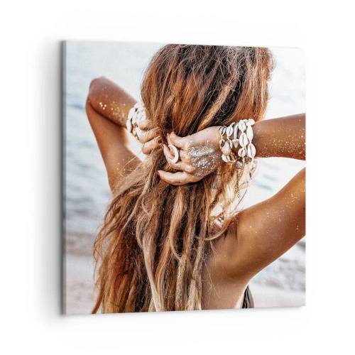 Cuadro sobre lienzo - Impresión de Imagen - Hermanada con el agua y el sol - 50x50 cm