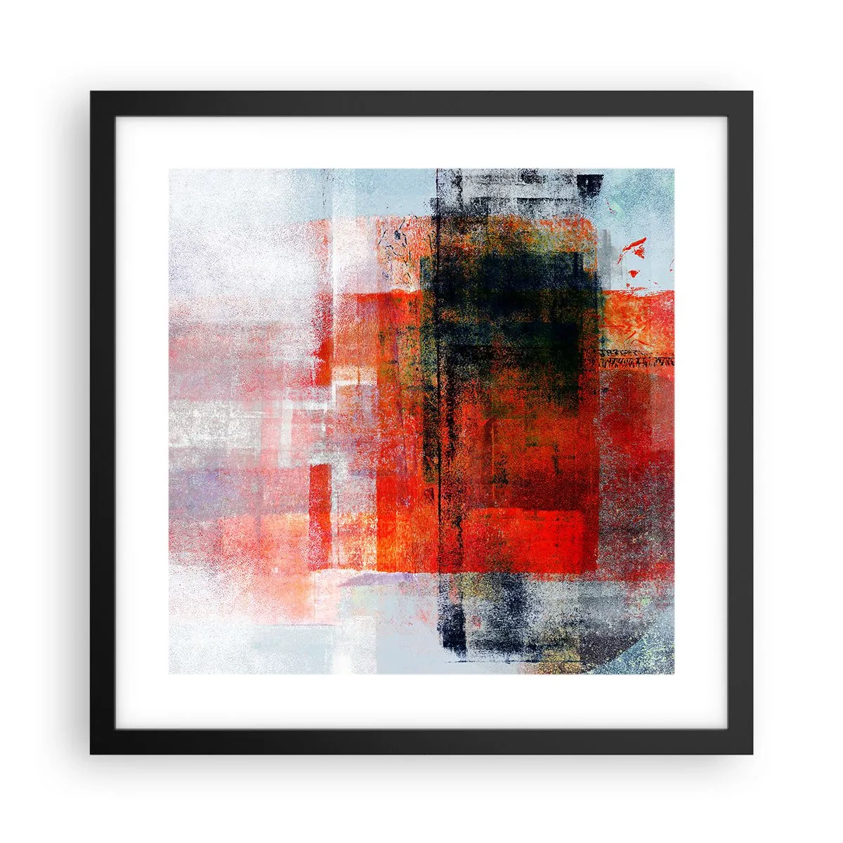 Póster en marco negro - Composición brillante - 40x40 cm