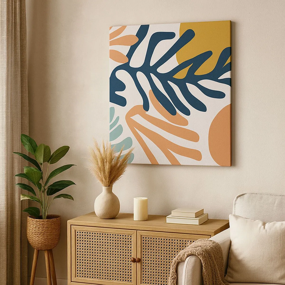 Cuadro sobre lienzo - Impresión de Imagen - Mares de coral - 30x30 cm